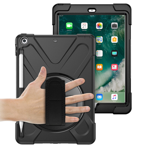 360 Hand Holder / Shoulder Strap / Shockproof Case for Apple iPad 9.7-inch (5th / 6th Gen)