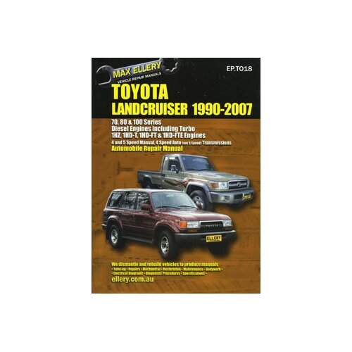 Toyota Landcruiser Repair Manual 1990 to 2007