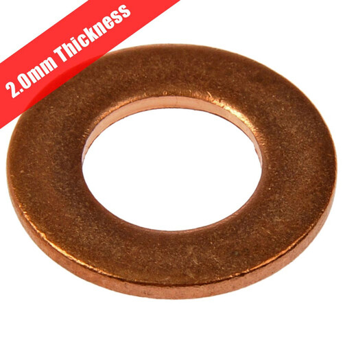 Copper Washers Metric 10 Pack - 2mm Thickness 26X32X2MM