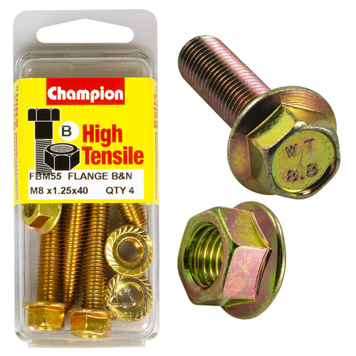 Blister Flange Bolts 8 x 40