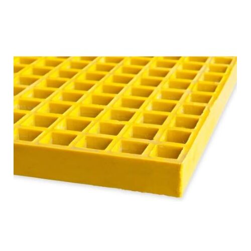 Flooring Grating Mesh Pattern Yellow 32mm 1220x3600  25mm Thick