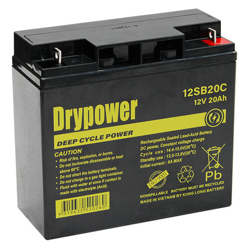 12V 20 Drypower Deep Cycle Sla