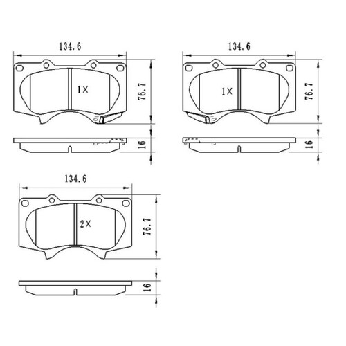 Heavy Duty Ceramic Brake Pads