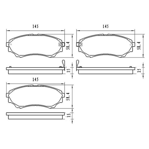 Heavy Duty Ceramic Brake Pads