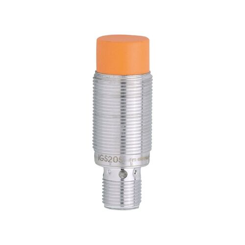 IFM Electronic Inductive Threaded Barrel Proximity Sensor, M18, 12 mm Detection, PNP NO, 10 > 36 V dc