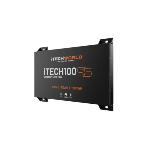 Itech100Ss (New 2025 Model) 100Ah 12V Super Slim Deep Cycle Lithium Battery With Bluetooth