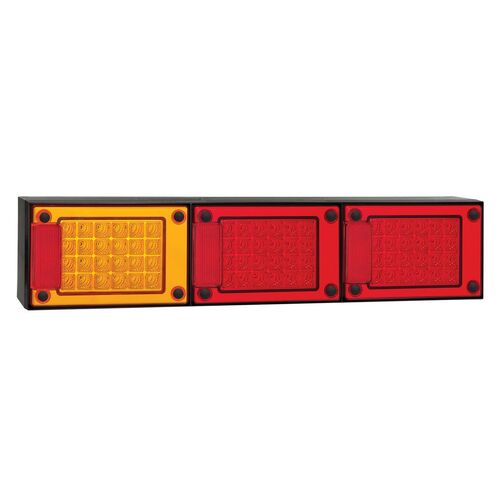 Led Stop/ Tail/ Indicator Lamp Assembly 12/24V Triple Jumbo Combination