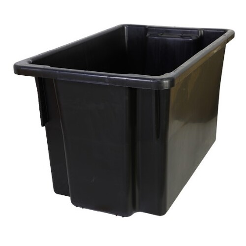 No. 15 Bins - 645x413x397mm (LxWxD) - 68L Black Recycled