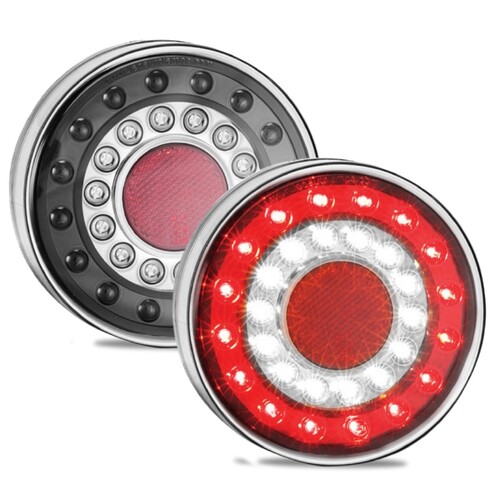 Led Stop/Tail/Reverse Lamp 12/24V Reflector Maxilamp