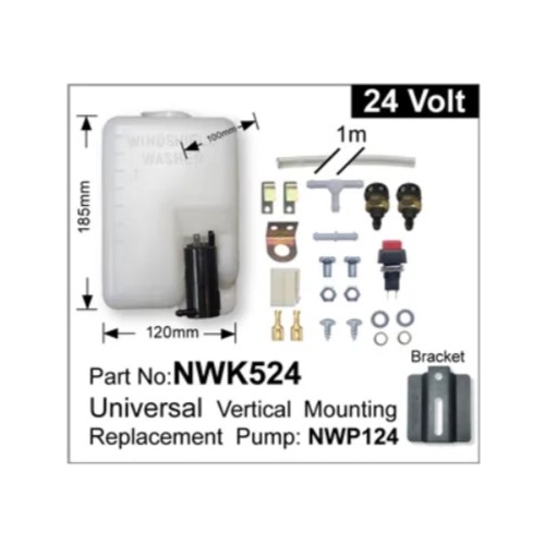 24v Universal Washer Bottle Kit