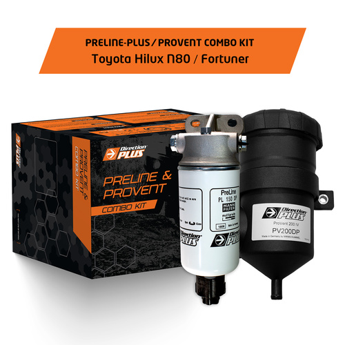 Preline-Plus Pre-Filter + Provent Combo Kit Hilux N80 / Fortuner