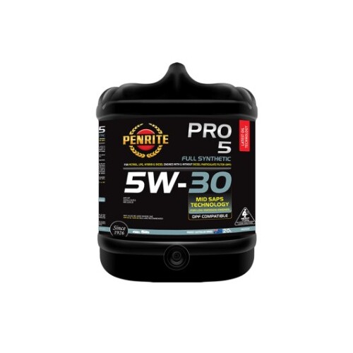 Penrite PRO 5 Full Synthetic 5W30 Engine Oil 20L