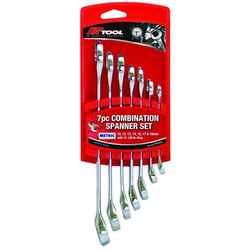 7pc Metric Spanner Set 10-19mm