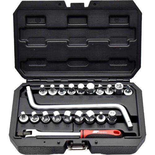 21pc Sump Plug Socket & Spanner Set