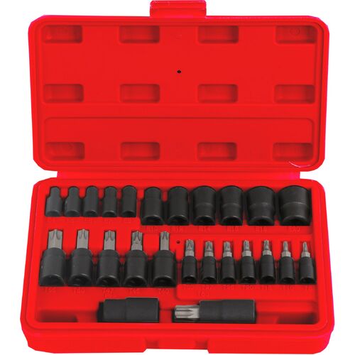 25pc Torx Bit & E Torx Socket Set