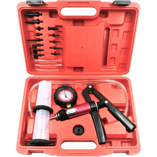 22pc Vacuum Pump & Brake Bleeder Kit