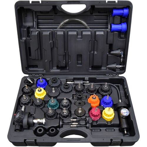 37Pc Cooling System Pressure Tester & Vacuum Refiller Master Kit