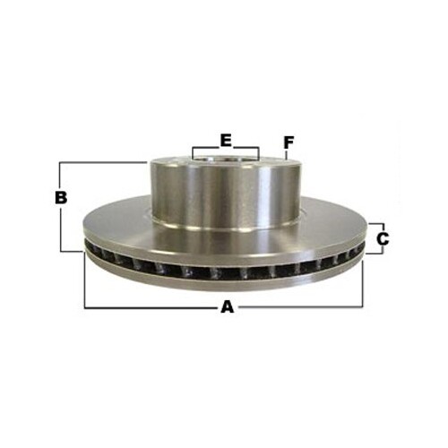 Disc Rotor Pair Slotted and Dimpled