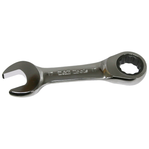 No.S51017 - 17mm Stubby Gear Ratchet Wrench