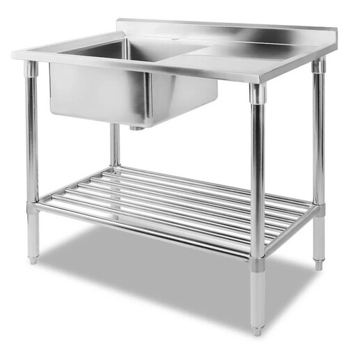 Cefito 100x60cm Commercial Stainless Steel Sink Kitchen Bench