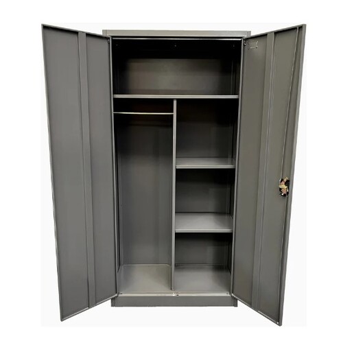 2 Door Utility Lockable Cabinet with 5 Compartments