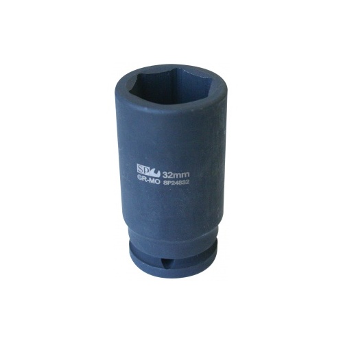 Socket Impact Deep 3/4"Dr 6Pt Metric 22Mm