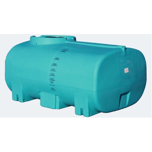 Aqua V Water Cart Tank Free Standing 2000L with 2" Fitting Teal Colour