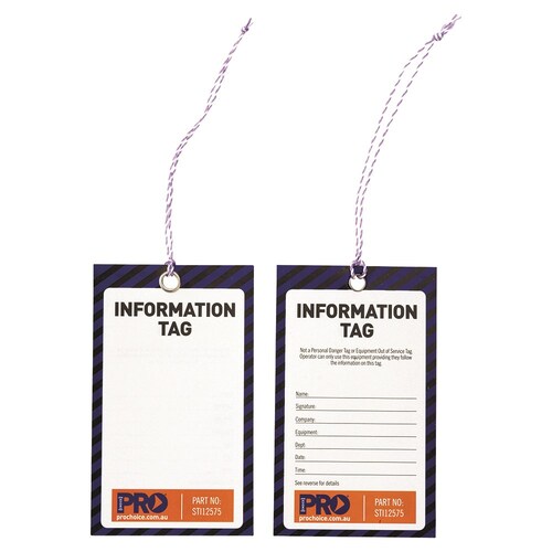 Info Tag- 100 Pack