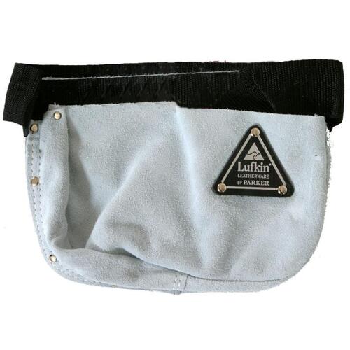 Lufkin TNB1002 2-Pocket Leather Rounded Bottom Nail Bag