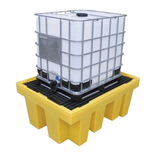 Single IBC Spill Containment Pallet Removable Decking