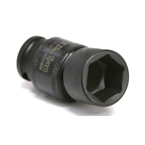 No.U7318M - 18mm x 3/8" Drive Metric Universal Impact Socket