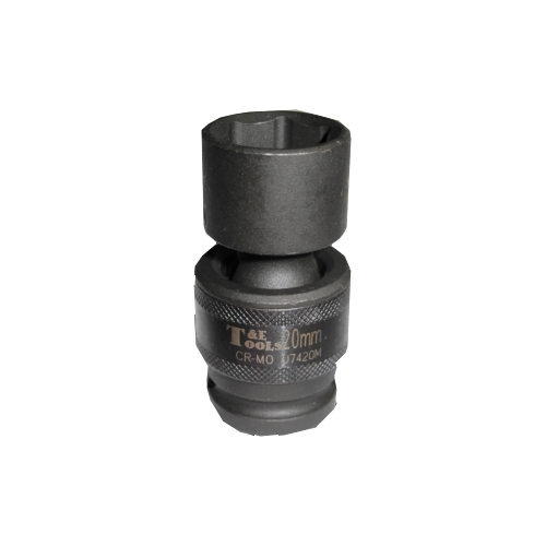 No.U7420M - 20mm x 1/2" Drive 6 Point Impact Universal Socket (Metric)