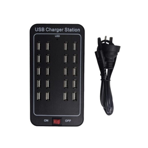 USB Charger 20 Ports HUB 25A 125W Universal Fast Charging AU plug