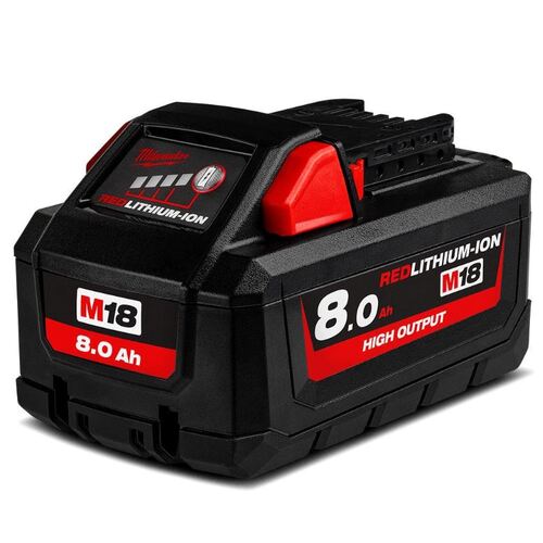 Milwaukee M18HB8 18V 8.0Ah Li-ion Cordless RED LITHIUM High Output Battery